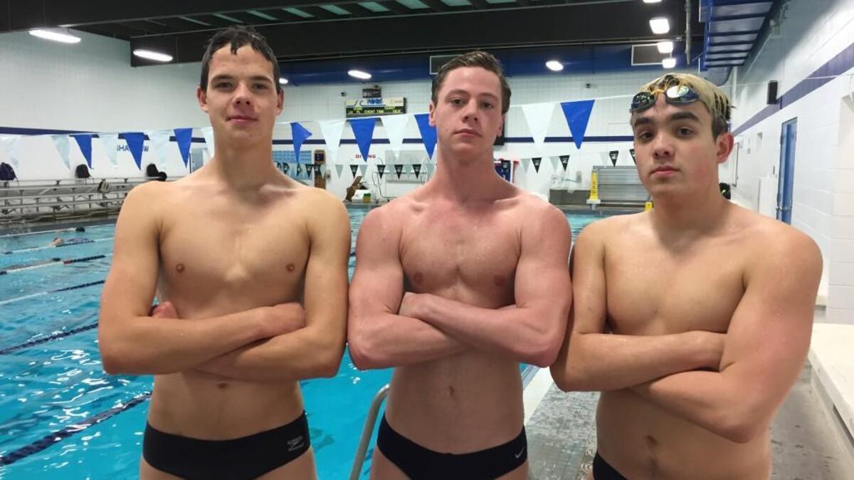From left, Gig Harbor junior Ryan Grady, senior Dawson Allen and junior Clay Curtis hope to lead the Tides to another Narrows 4A title this season.
