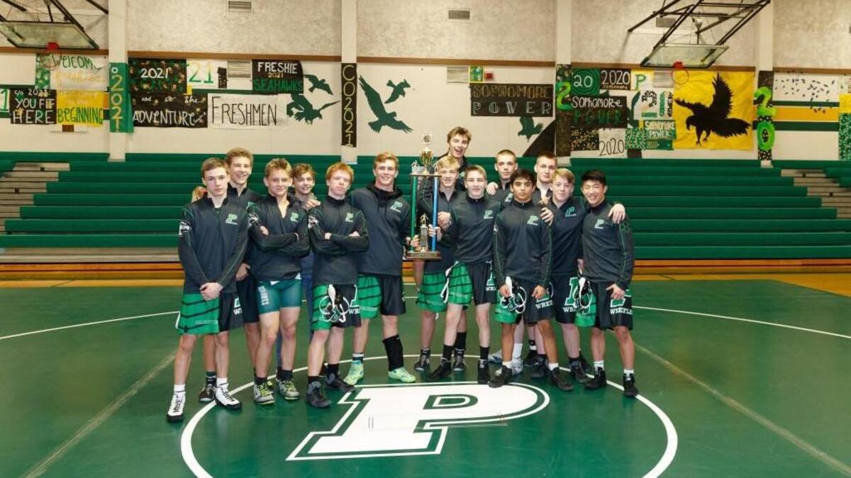 Peninsula defeated Gig Harbor in the Seaside Classic wrestling match Jan. 18, 36-33.
