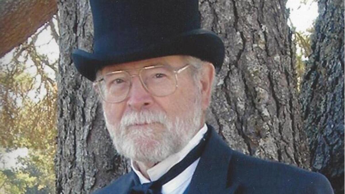 Nick Adams dresses as the Minnesota governor from the Civil War during his presentations about his great-great- grandfather’s letters.