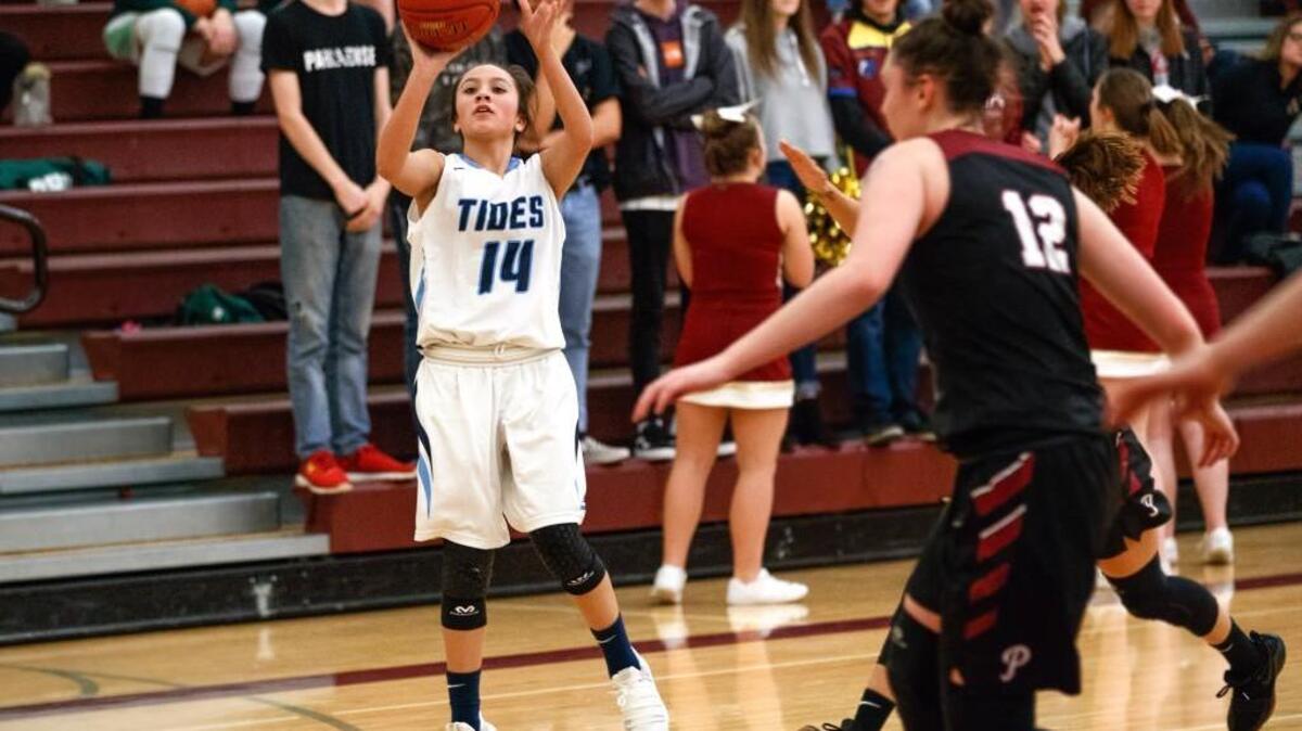 Gig Harbor freshman Meghan Edwards had 14 points, including four 3-pointers, against Prairie during the regional round of the Class 3A state tournament Feb. 23.