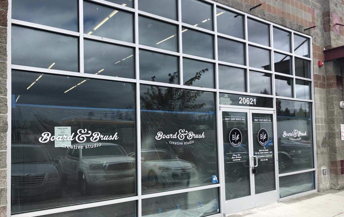 Board & Brush Creative Studio provides DIY wood sign workshops and opened at 20621 State Route 410 in Bonney Lake on Sept. 7, 2018.