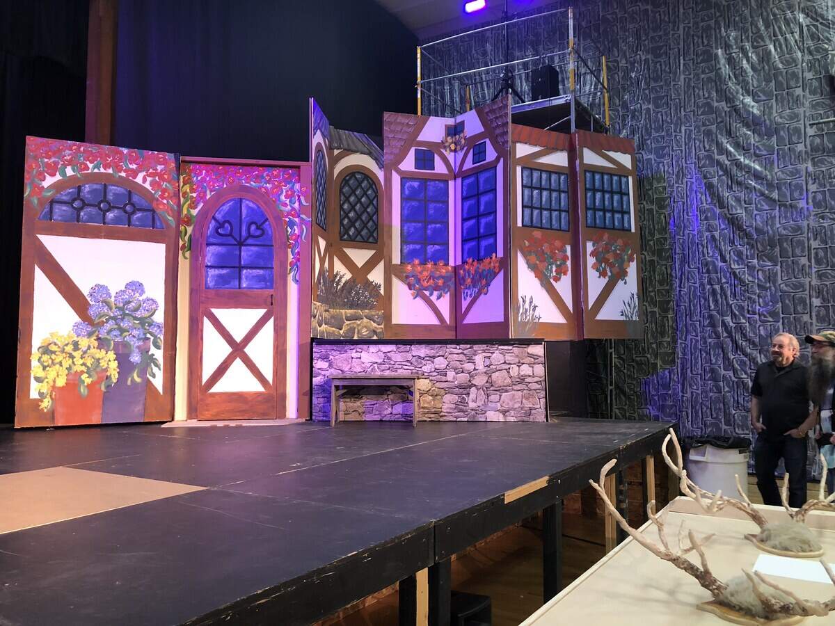 ASTRA members built 10-foot tall books with pages made of foam board covered in muslin and painted for their 2018 production of "Beauty and the Beast.". With each flip of the page, a new scene emerges.
