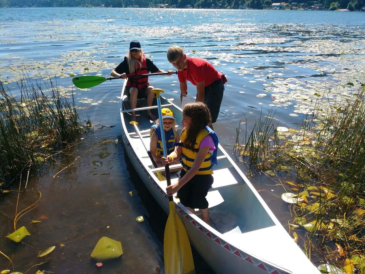 BSA Scouts prepare for a boat ride. Boy Scouts of America Pacific Harbors Council is hosting its first-ever BSA Boot Camp for Girls in Olympia.