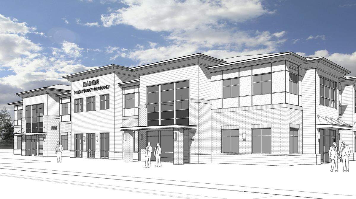 Construction is underway for a new medical building in Puyallup that will house Sound Cancer Care and Rainier Hematology Oncology.