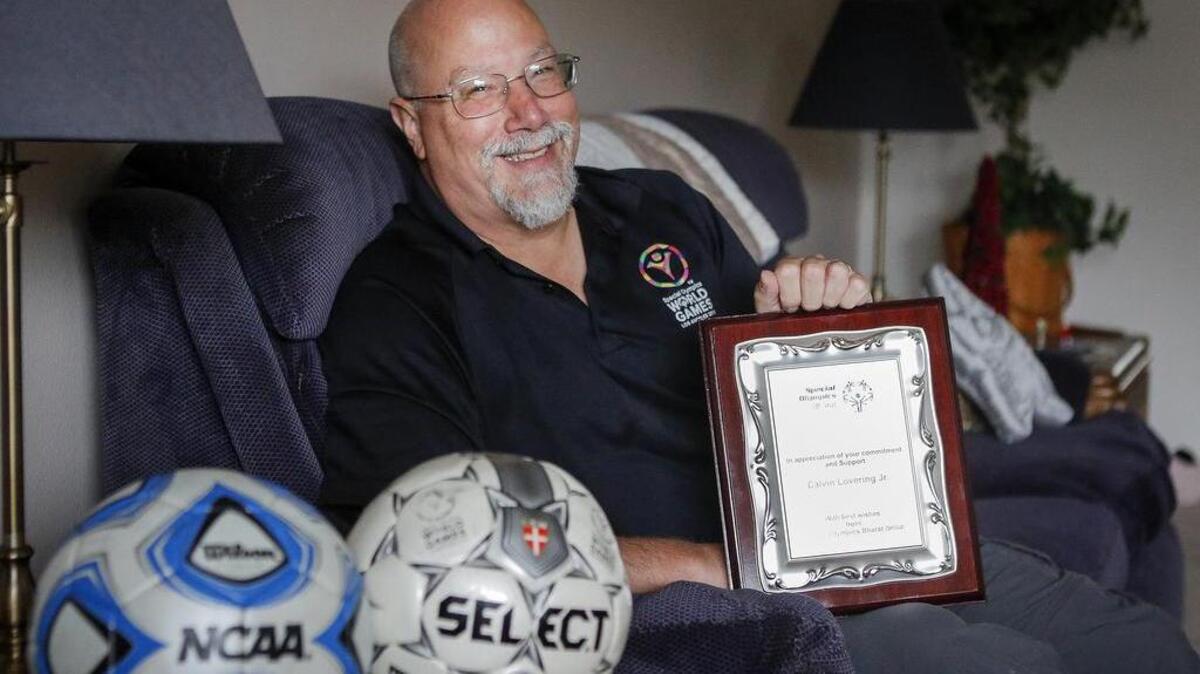 South Hill resident Cal Lovering, a retired lieutenant colonel in the U.S. Army and a lifelong soccer fan, just returned home from India, where he was helping out with the Special Olympics organization.