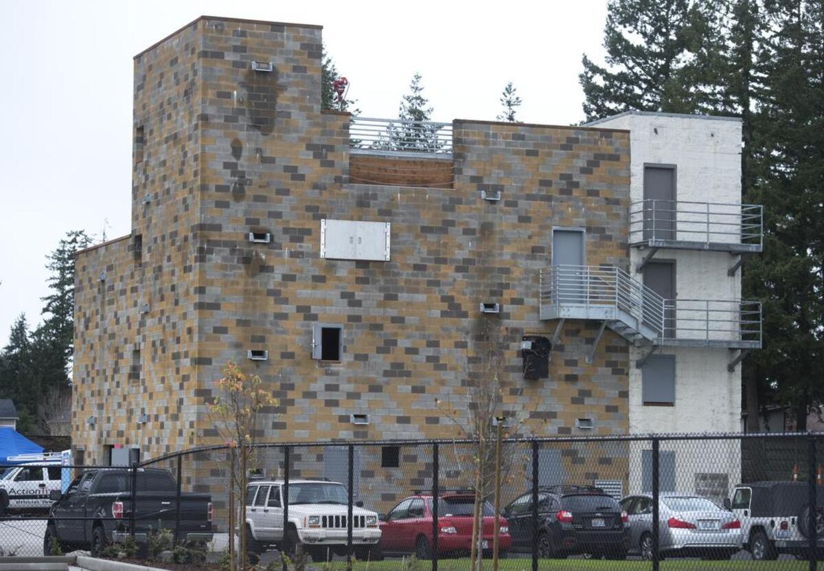 The new Central Pierce Fire & Rescue training tower in Spanaway on Wednesday, Nov. 29. The tower was dedication to retired Battalion Chief Wayne Garden on Sept. 22, 2018.