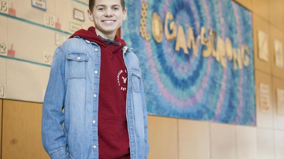 After Puyallup School District ninth-grader Logan Lewis passed away in March from neuroblastoma, his family created the Logan James Lewis Memorial Scholarship, which awards $1,000 to a senior who “inspires others in the community.”
