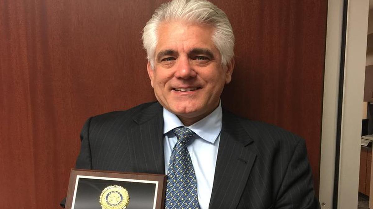 Pierce College Puyallup’s Michael Stocke was recognized by the Puyallup South Hill Rotary in May and received the 2017 Community Vocational Award in Education.