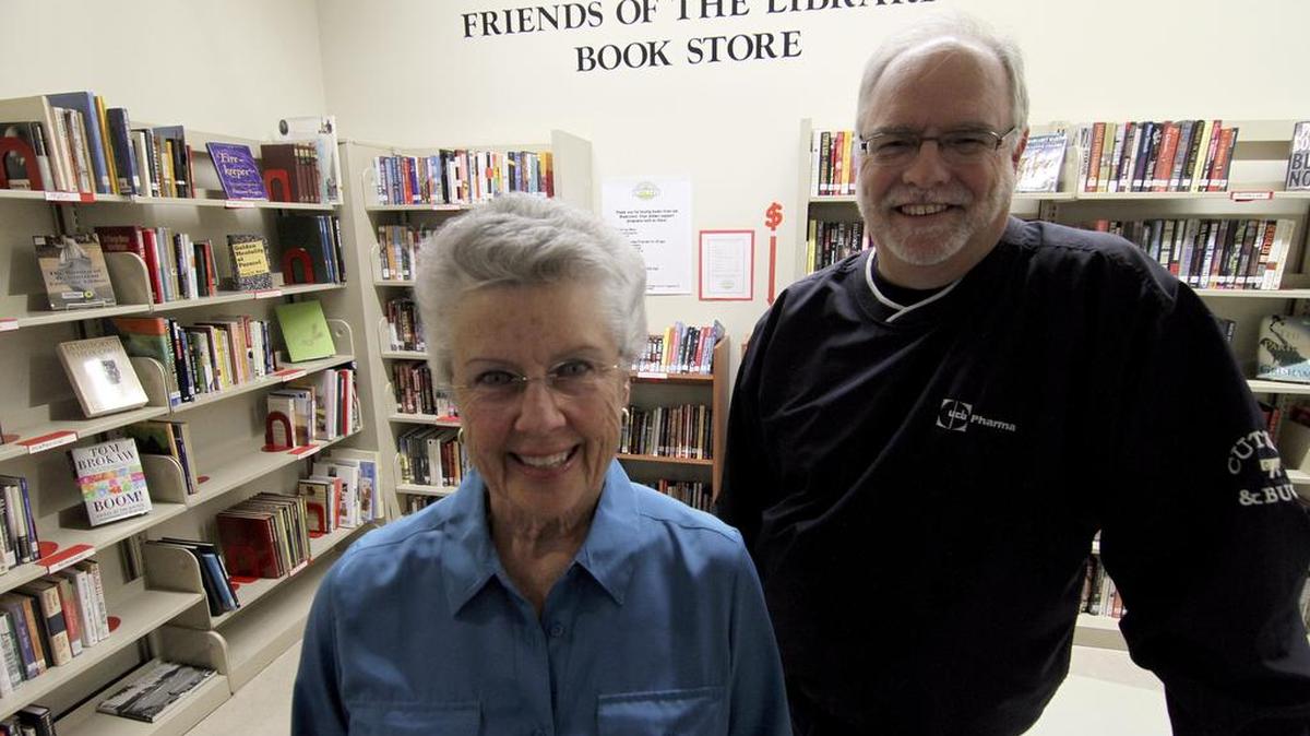 Judy Zimmerman and Neil Warren are part of 90 members of the Friends of the Puyallup Library group. The nonprofit received a $500 donation in by the Mount Rainier Region Chevrolet Club of America in October.
