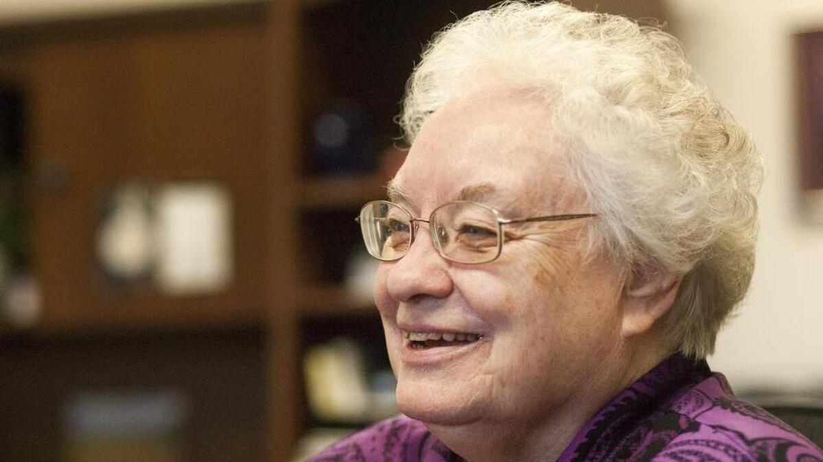 Sister Pat Michalek, executive director at the St. Francis House, was recently awarded the Melvin Jones Fellowship Award by the Puyallup Lions Club for her work in the community. Michalek’s parents, Doris and Stan Michalek, started the Puyallup St. Francis House in 1974.