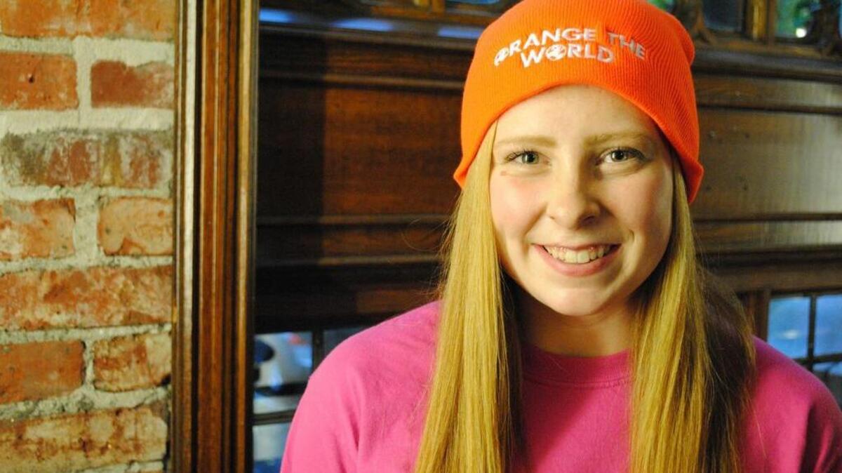 Rebecca Patterson, 15, was recently selected to serve on the Global Action Team with Girl Scouts. Patterson and 23 other girls will work together to create the Global Action Summit for junior high girls on different forms of violence.