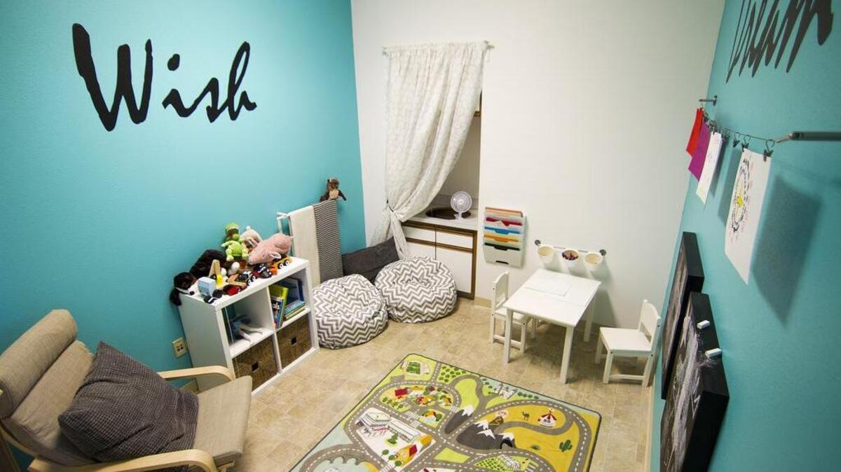 At the end of July, IKEA renovated an unused office room into a kid’s play room at Helping Hand House in Puyallup.