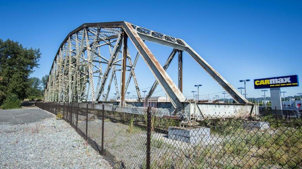 The Puyallup River bridge has been sitting at the end of state Route 167 in Puyallup for years.