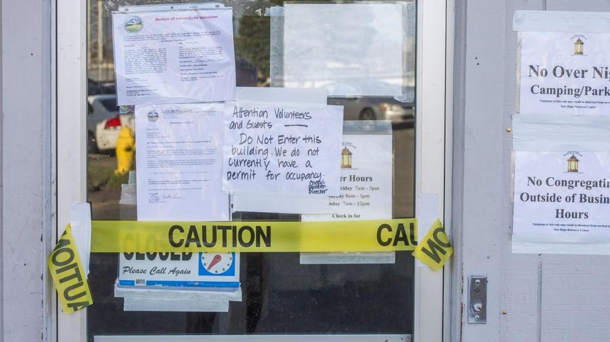The building New Hope occupies at 414 Spring Street in downtown Puyallup was red tagged by the city of Puyallup on March 15, forcing the center to shut down until it could be brought up to code.