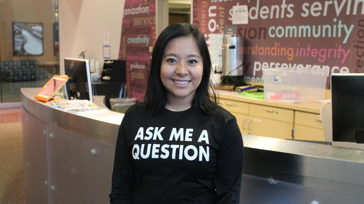 Clover Park Technical College student Myra Morales balances a full plate of academics, serving as president of the Associated Student Government for the college and volunteering at a local food bank and with Freezing Nights.
