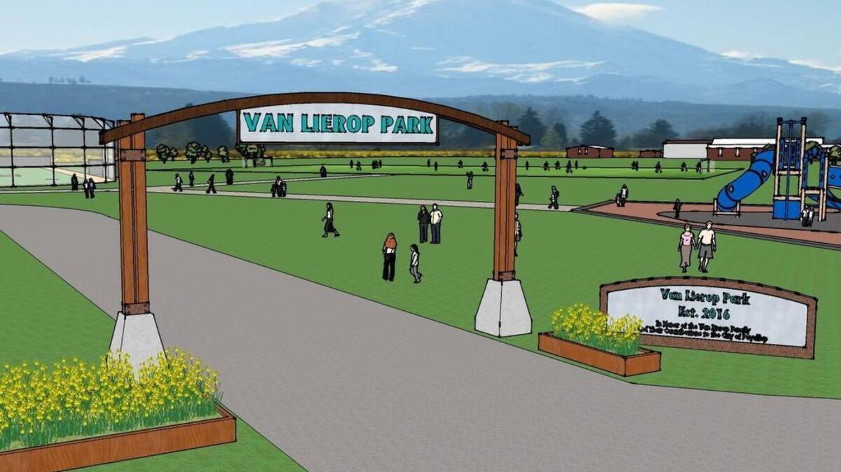 This is a conceptual rendering of what a park could look like on 18 acres of former daffodil farmland that the city will retain once a $3.75 million land deal is finalized. Parks-related projects within the city of Puyallup will see a boost in funding per the city’s 2018 budget.