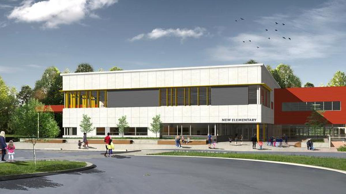 Located on 144th Street, west of 86th Avenue Ct. E., on 17 acres of land, the Puyallup School District’s new school will have zig-zag shaped building that creates pockets of same-grade classrooms. The school will offer kindergarten through sixth grades.