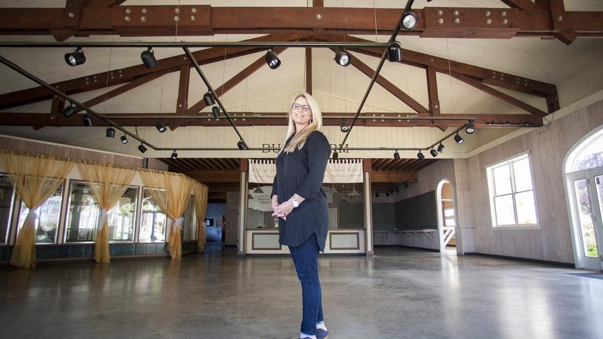 Krista Linden stands in the space of a future cafe and possible restaurant space on the former Van Lierop Bulb Farm in Puyallup on Sept. 28, 2016. Step By Step, a nonprofit organization run by Linden that helps at-risk pregnant women and mothers establish safe homes, will develop the Germaine Korum Center for Women and Children at the former Van Lierop bulb farm at 13303 8th Ave. SE in Puyallup.