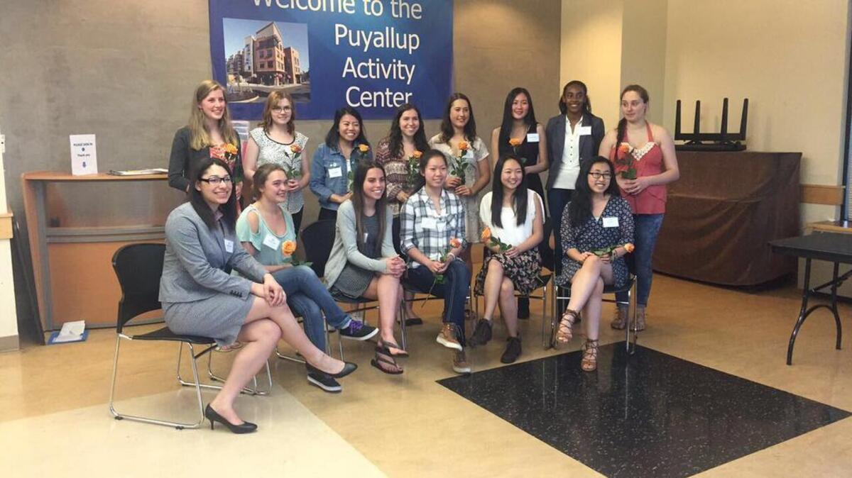 The American Association of University Women recognized 16 students from local high schools for excellence in the fields of science, technology, engineering and math at the annual AAUW High School Scholars recognition ceremony on May 9.