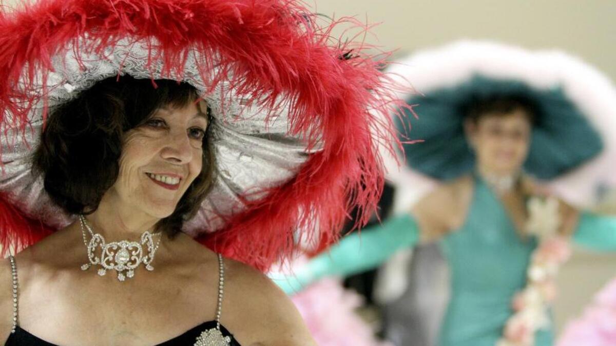 Stardust Follies dancer Carol Norman practices during a dress rehearsal for the upcoming Victorian Country Christmas Show to be held at the Washington State Fairgrounds.