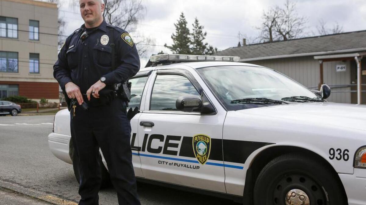 New Puyallup police officer David LaSalata is a former middle-school science teacher in the Franklin Pierce School District and assistant football coach at Pacific Lutheran University.