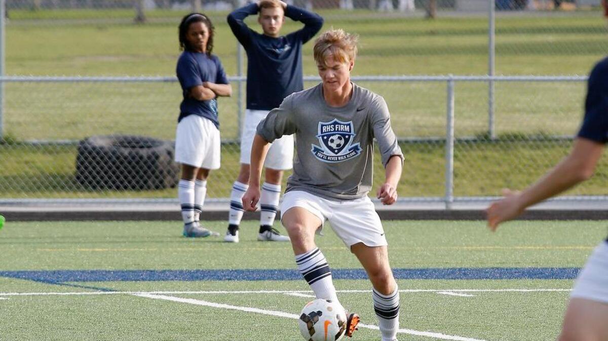 Rogers High’s Jorgen Beck, an exchange student from Notteroy, Norway, has helped the Rams get off to a strong start this year.