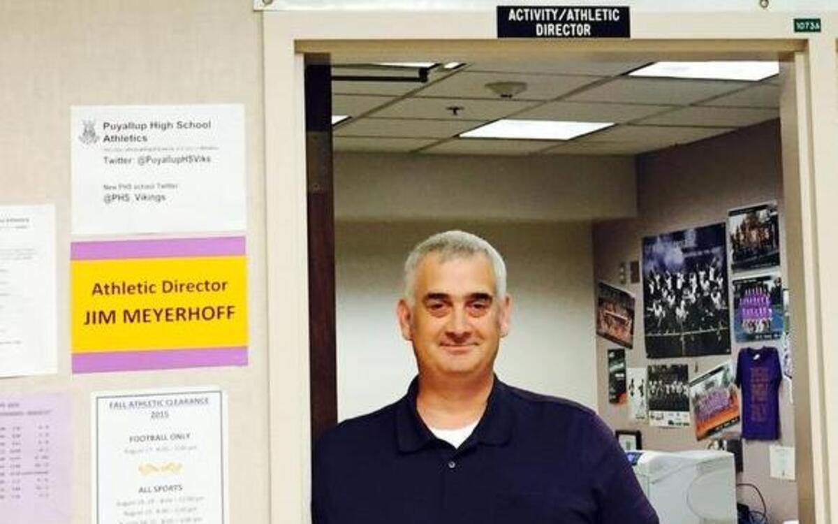 
Jim Meyerhoff stepped away from 25-plus years of coaching to fill the vacant athletic director job at Puyallup High this past spring.
