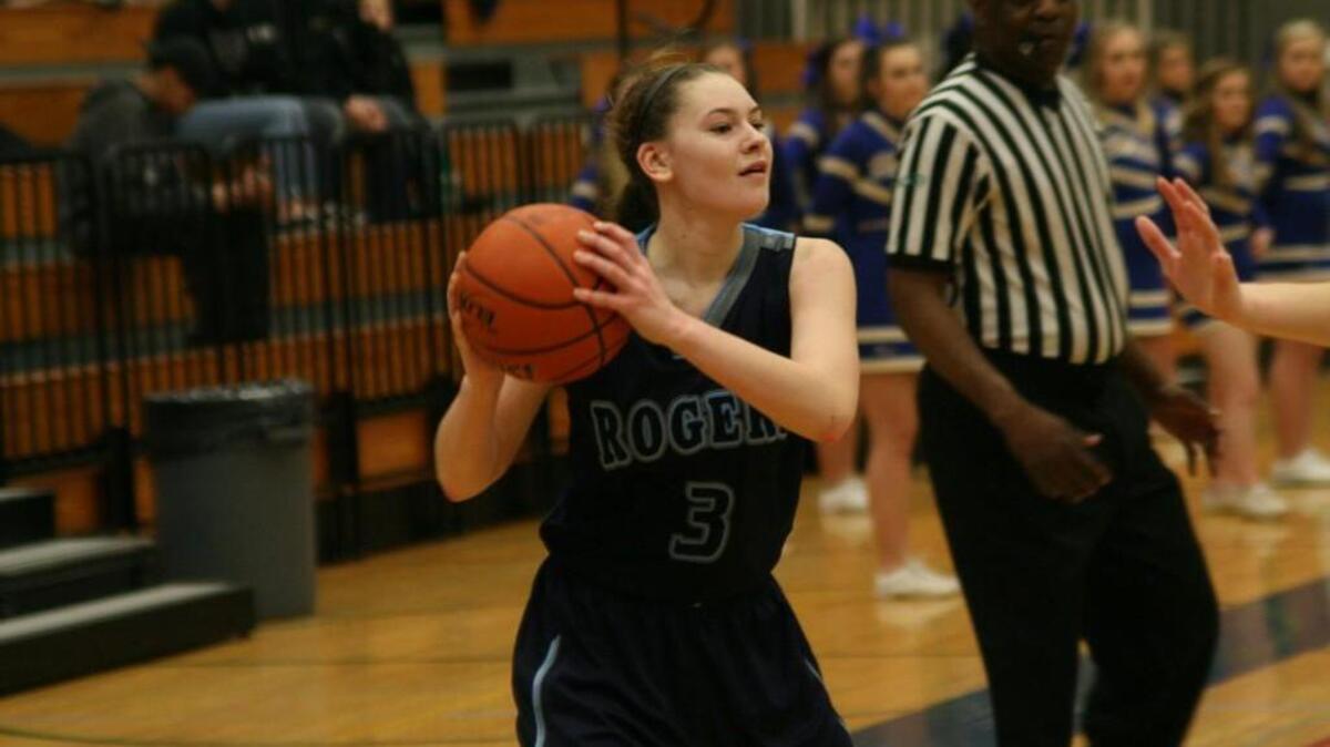 Rogers High senior Kendra Spechts’ leadership was one of the main factors in the Rams making it to the Class 4A state regional round this year.
