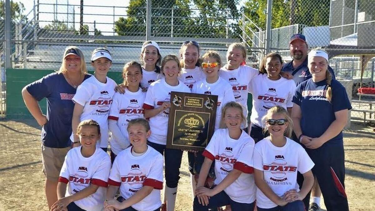 The Washington Ladyhawk 12U softball team won the 2016 state championship after defeating NW Speed, 8-7, in late June.