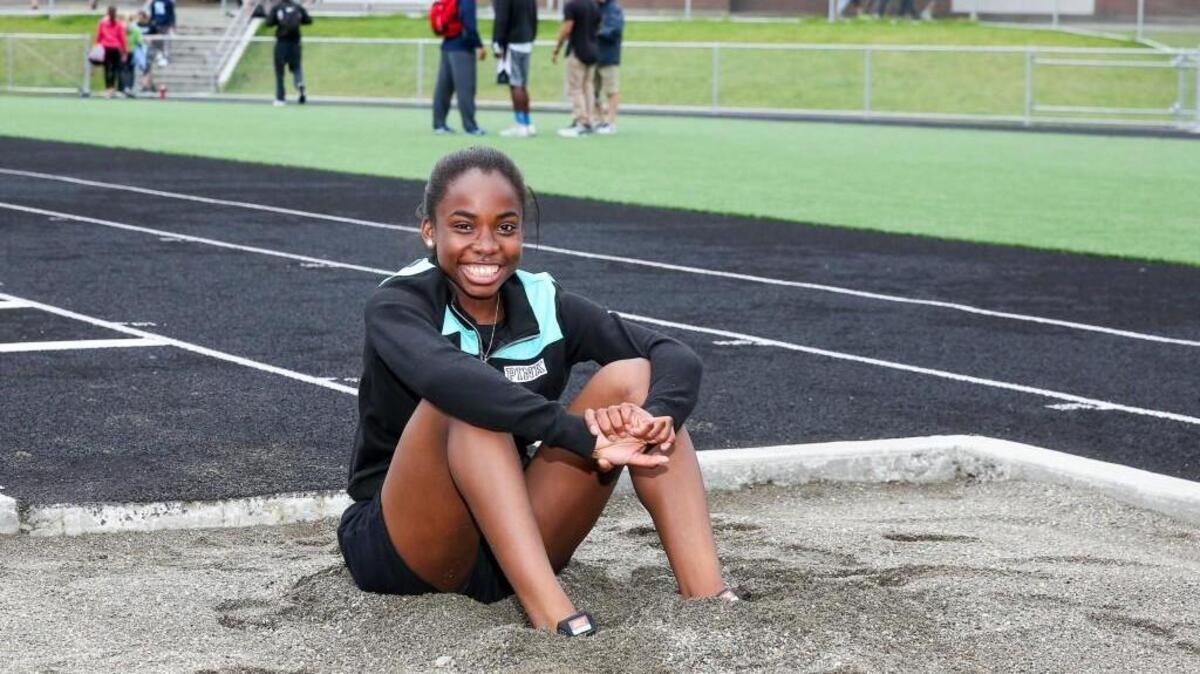 Rogers High junior Jelani Heath’s Class 4A and state-leading long jump mark stands out most about Heath’s season, as the junior broke the Oregon Relay meet record on April 15 with a jump of 19 feet, 1 1/2 inches — nearly a foot more than the state’s No. 2, Kentridge’s Lauryn Ford, who jumped 18-4 1/2.