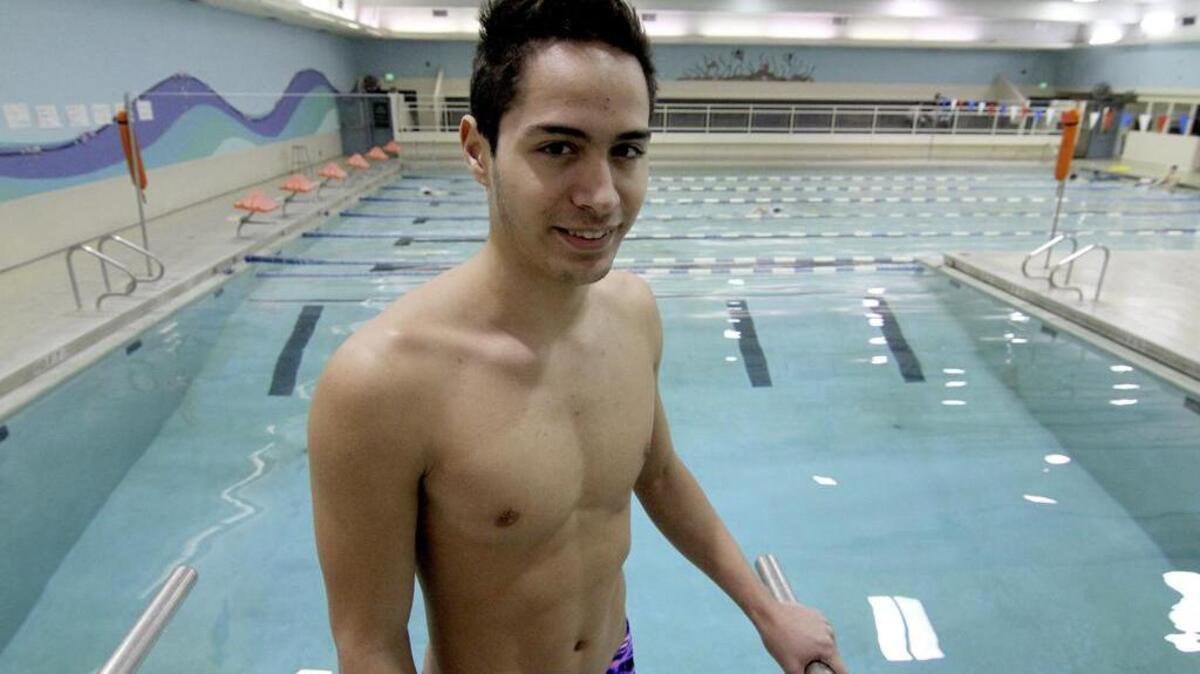 Sumner High diver Rafael Rodriguez, a sophomore, hopes to be a contender at the Class 3A state swimming and diving meet this year.