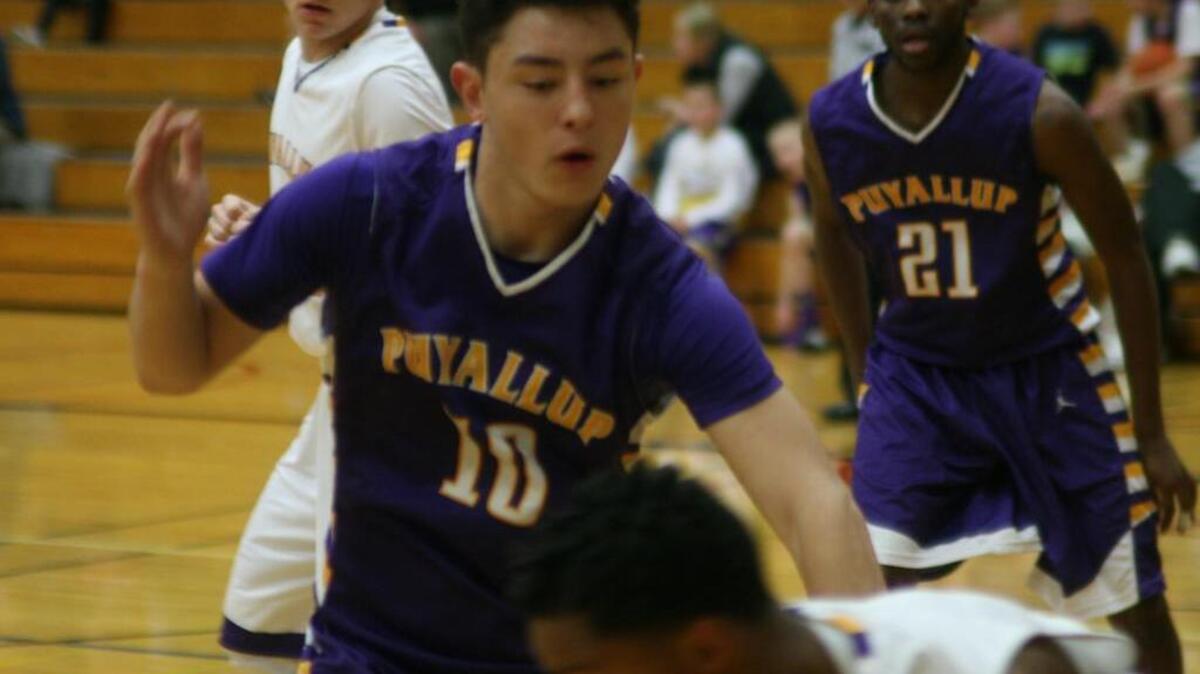 Jacob Holcomb will be crucial in providing Puyallup depth off the bench as the freshman has the all-around skills to score and defend players in the Class 4A SPSL South.