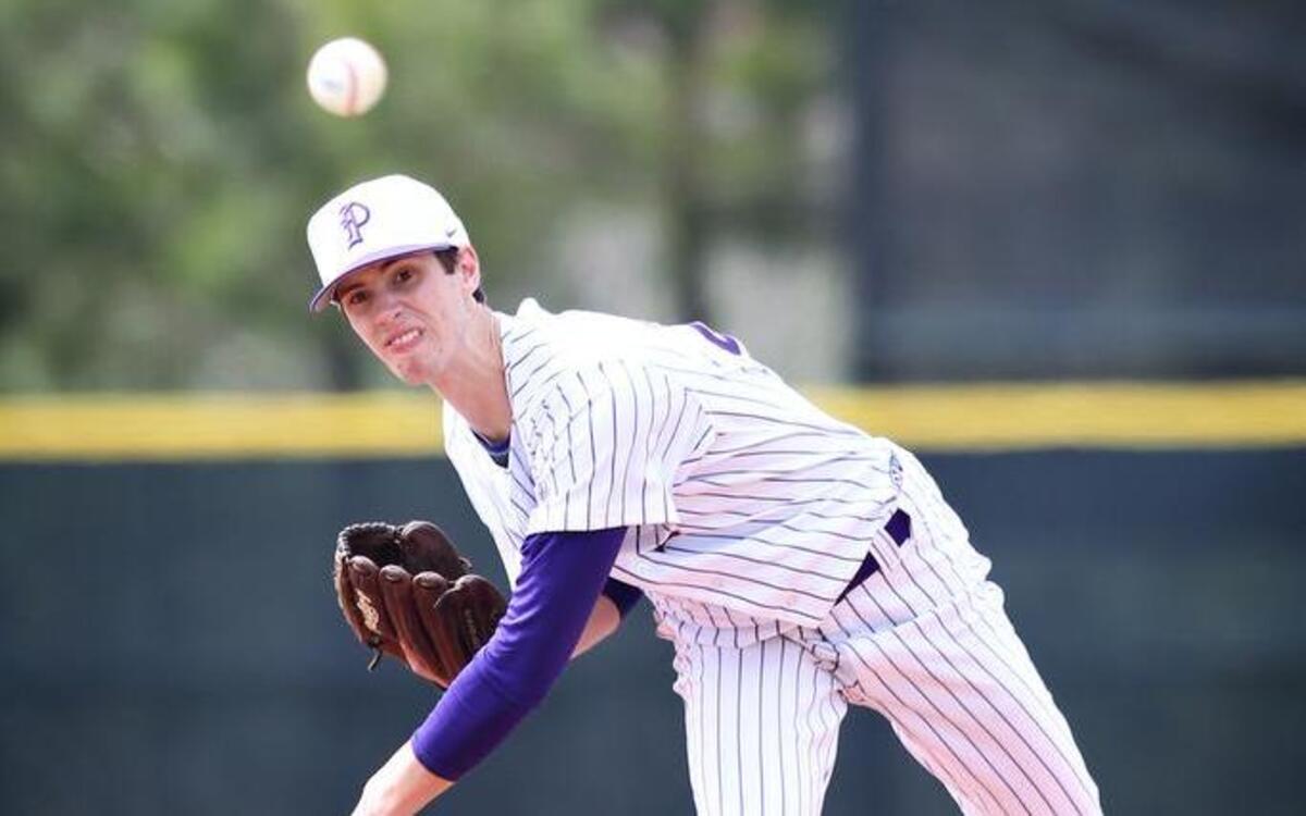 Puyallup High starter Chris Micheles was selected as a second team high school baseball All-American as a junior after dominating the state with a 0.85 ERA and 60 strikeouts over 57.1 innings pitched.