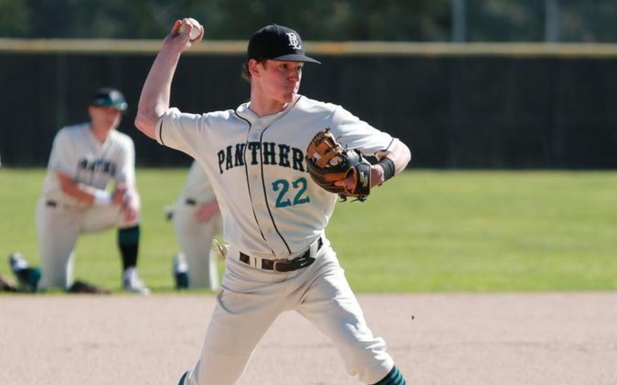 Bonney Lake High’s Matt Gretler, a 2015 3A SPSL first team all-league selection, warms up at shortstop against Lakes on Friday at home.