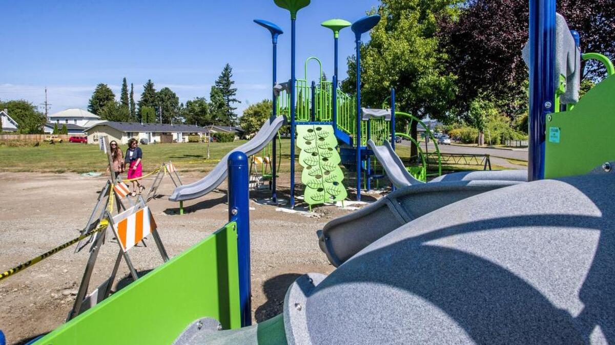 Sumner Parks is installing a new set of playground equipment in Siebenthaler Park. The ribbon-cutting ceremony is scheduled for Friday (Aug. 25).