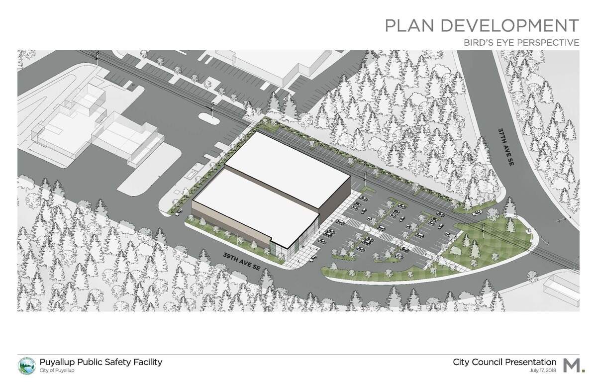 The city of Puyallup’s proposed new public safety building on South Hill would incorporate the police department, municipal courts and jail in one building.