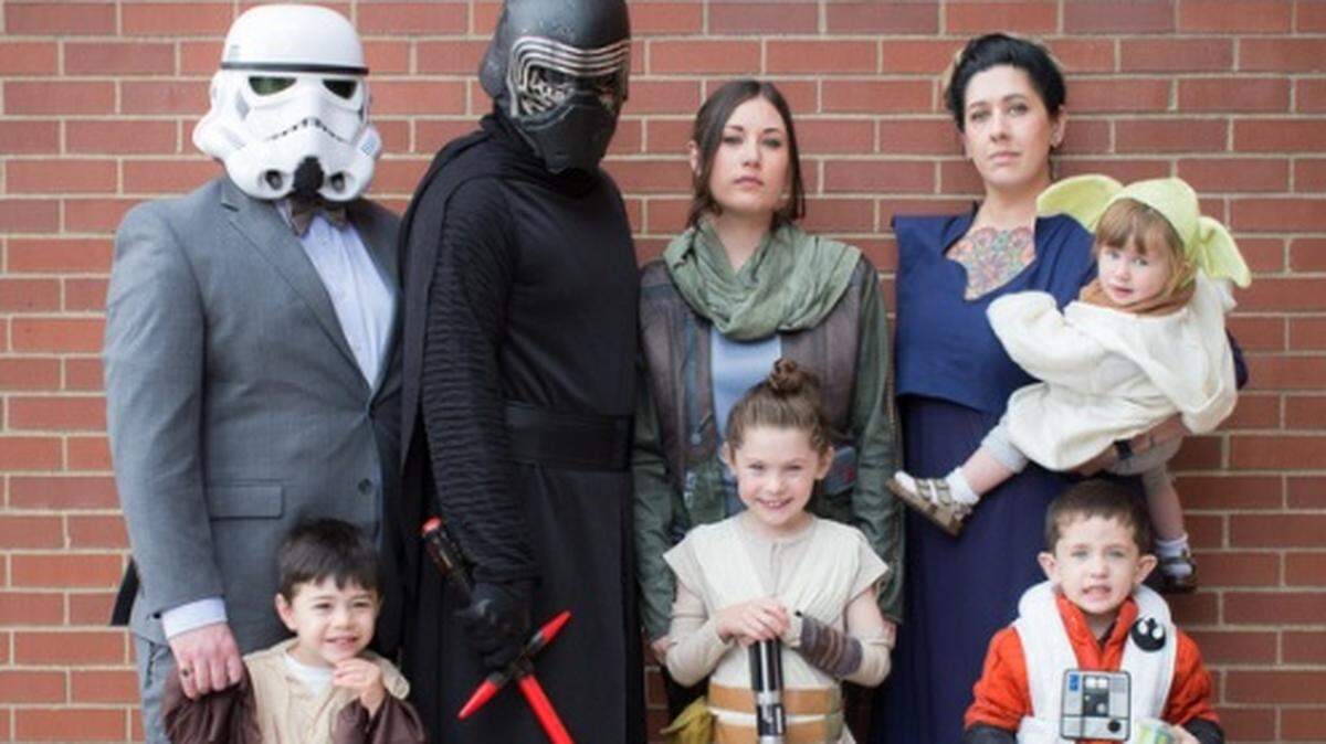 A family dressed in "Star Wars" costumes poses for the camera at last year's PuliCon at the Puyallup Public Library. The 2018 PuliCon is scheduled for May 5.
