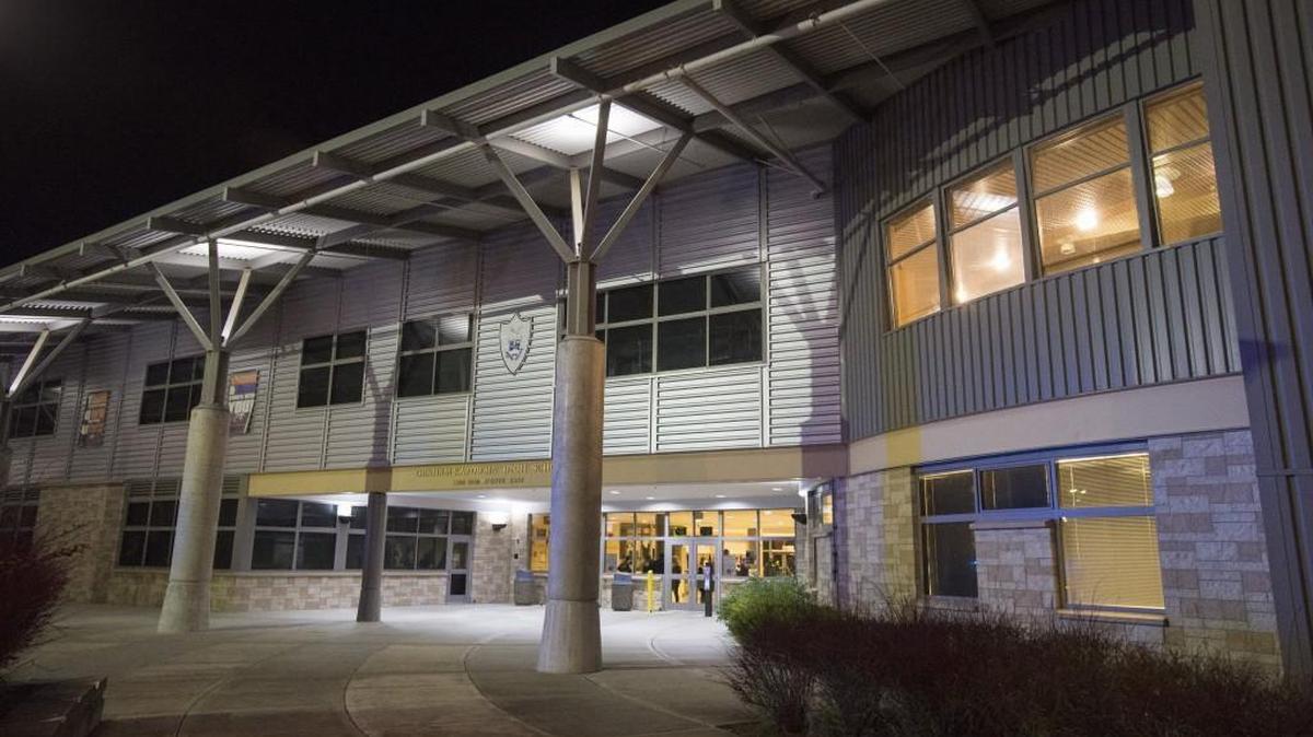 The exterior of Graham-Kapowsin High on Dec. 5, 2017.