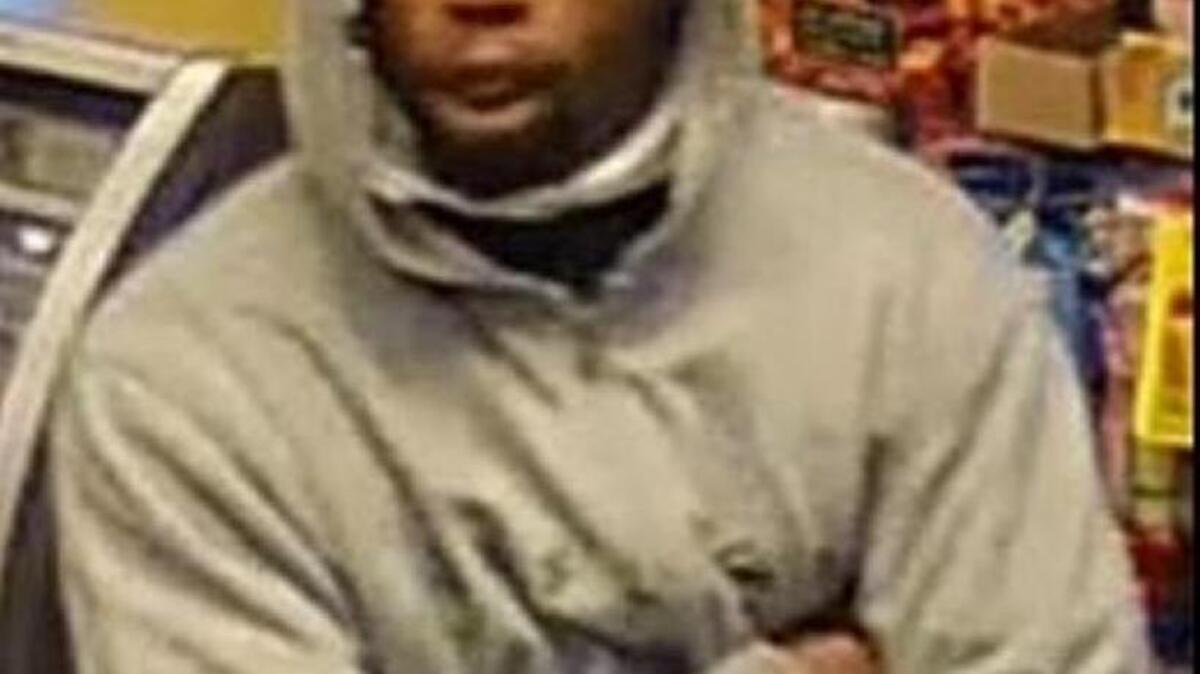 Robber is described as man in his late-20s, about 6 feet tall, weighing 180 pounds. He wore black pants, a gray knit beanie and a gray hoodie.