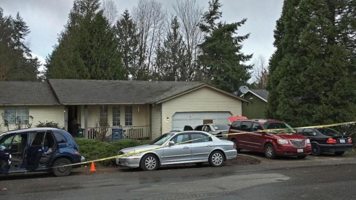 A deputy shot a man in the leg outside a home near Bonney Lake after the man allegedly refused to drop a razor blade.