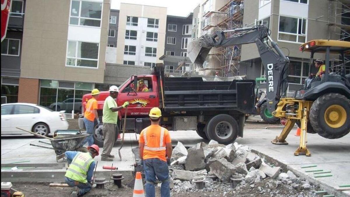 The construction dump truck stolen Christmas Day.