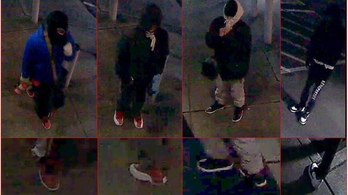 The four thieves broke into Federal Way Discount Guns & Indoor Range early on Jan. 28. The business at 1401 S. 324th Street has security cameras but the culprits could not be identified.