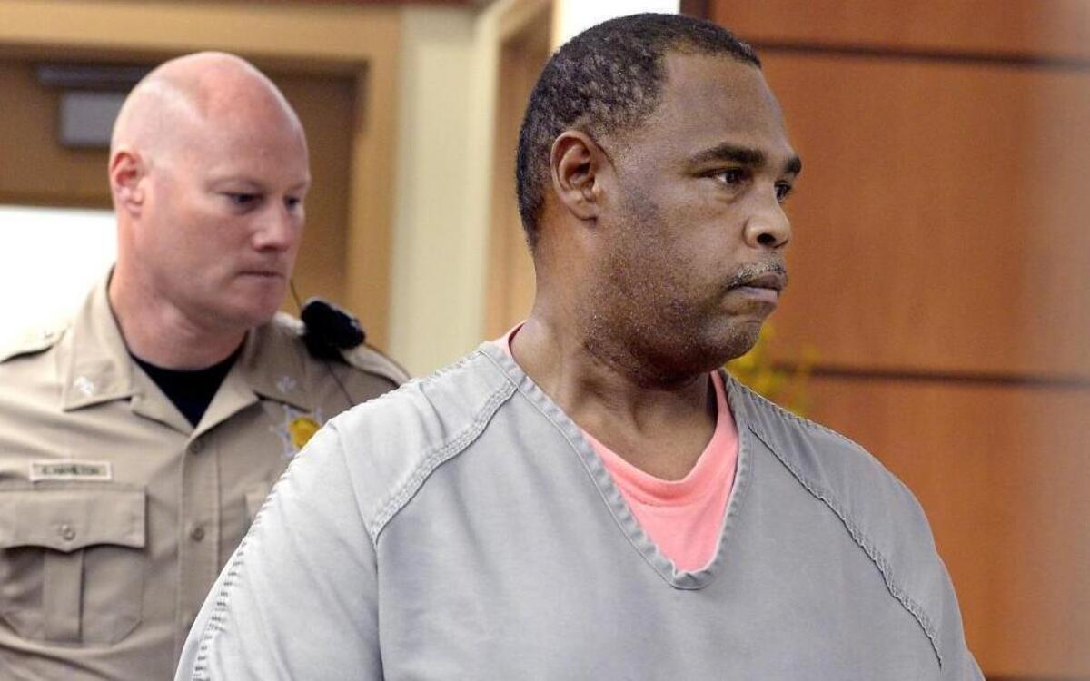 James Edward Mitchell, seen here at his arraignment in 2014, was found guilty Wednesday of killing Spanaway resident Linda Robinson in 1993.