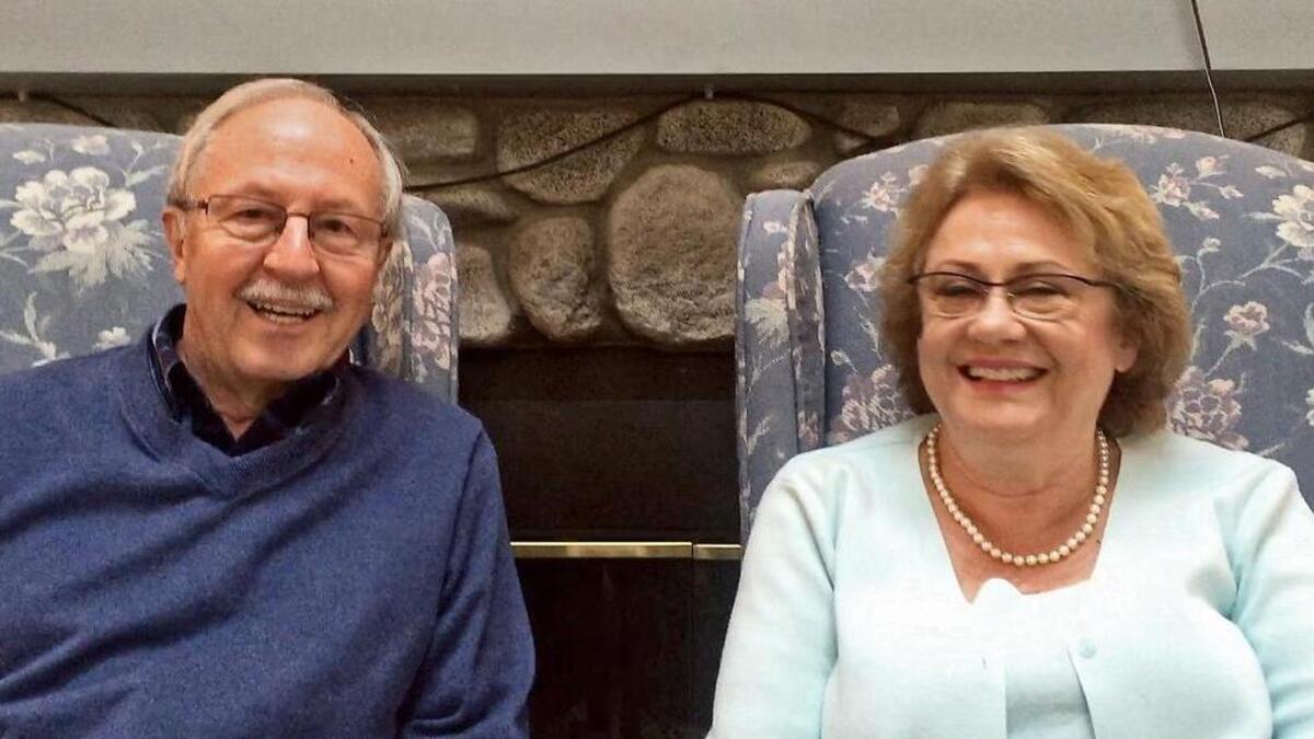 Ron Talley and Paula Stockbridge at The Lakes, a senior retirement living facility in Gig Harboron Wednesday. Russell Grover, former handyman at The Lakes, is accused of stealing $33,000 worth of jewelry from senior citizens at the retirement community, including Stockbridge’s engagement ring. He is charged but has not been arrested.