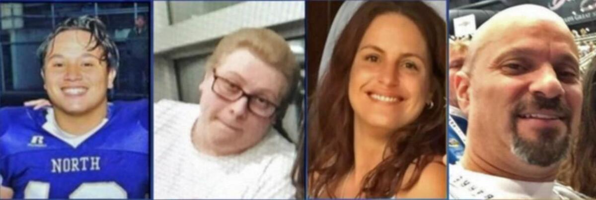 Victims of the January murders: Hunter E. Schaap, 16, Johnathon F. Higgins, 16, Christale Lynn Careaga, 37, and John Careaga, 43.