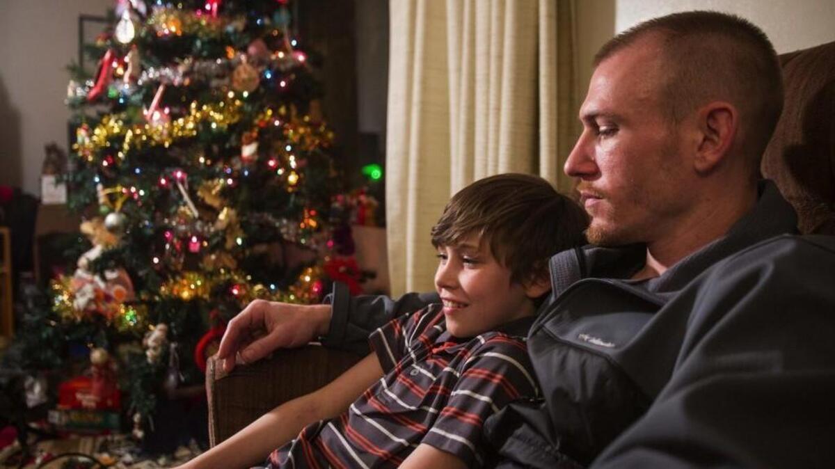 10-year old Kaden, left, knows his father, David Jennings, might have to return to jail to serve three months due to a mistake made by the state, having already served 10 years. Despite having served nearly his entire prison term, David Jennings is being ordered back to jail for three additional months due to the state’s error in calculating his sentence. Jennings had been narrowing in on starting his own business. Now, those monies may go toward his legal bills.