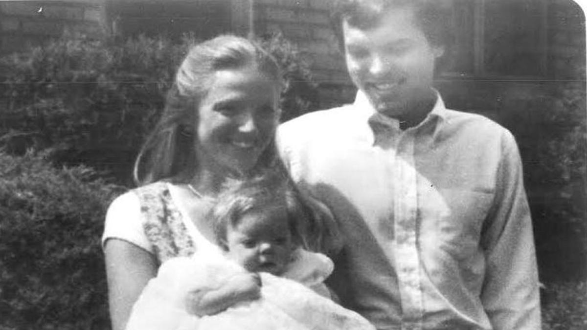 Cathleen and James Krauseneck are pictured with their daughter. The family moved to Brighton, New York, in 1981. Cathleen Krauseneck was killed in their home in 1982.