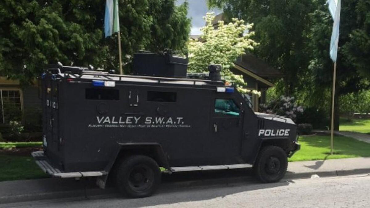 A suspect was taken into custody after a standoff Sunday in Kent.