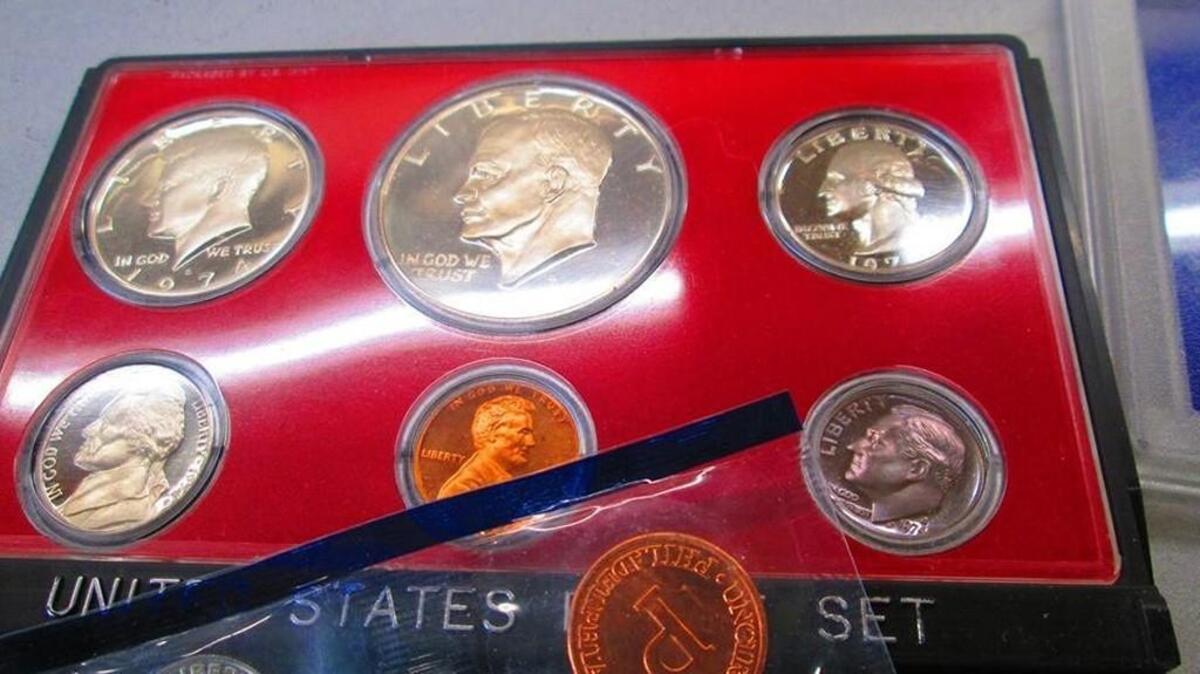 Coins recovered in stolen car.