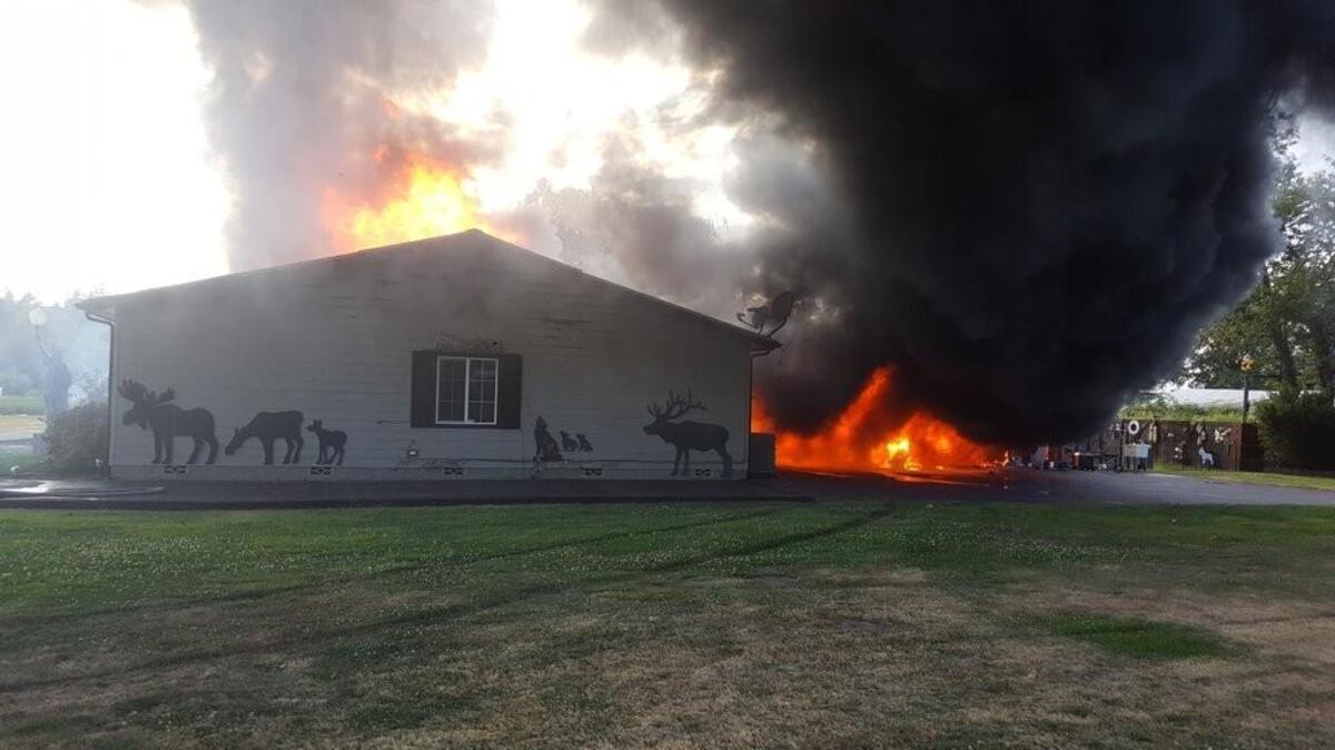 A second fire in three hours at a home in the 5900 block of 66th Avenue East in the Waller area burned the home to the ground Wednesday night, according to Riverside Fire & Rescue. The blazes are now being investigated as an arson.